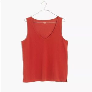 NWT! Madewell Tomboy V-Neck Tank Top!